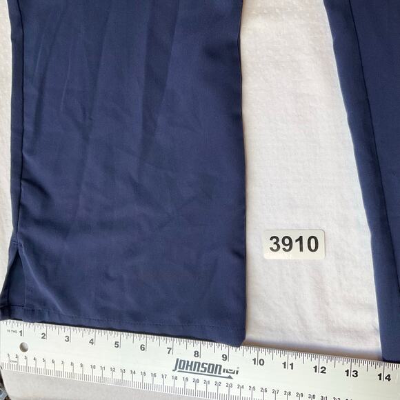 Jockey Women Scrub Pants size S (P) Full Length Straight Leg Elastic Waist Blue - Picture 6 of 12
